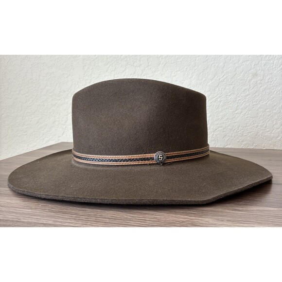 NWT Stetson The Rawlins, Size Large, KB Oak Brown, 100% Wool, USA, Cowboy Hat - Picture 11 of 16